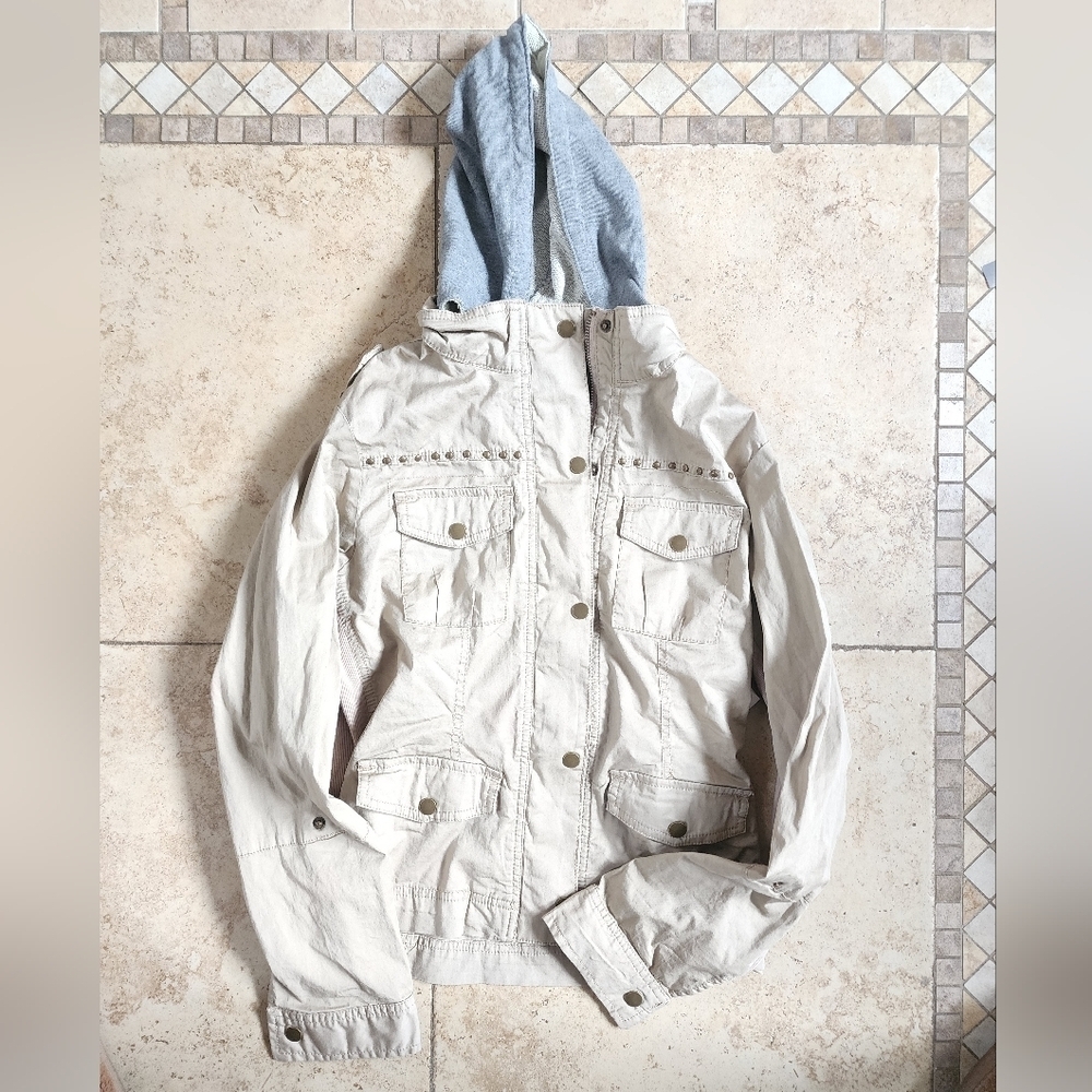 Style & Co hooded jacket L
